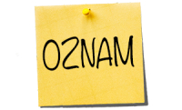 Dôležité oznamy