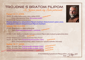 Večer milosrdenstva - november 2025 (Trojdnie s bratom Filipom)