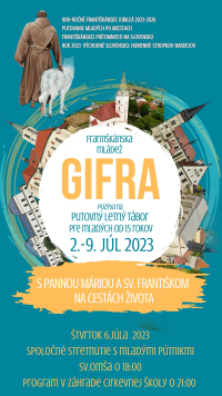 Letný putovný tábor františkánskej mládeže GIFRA 2023 aj v Stropkove